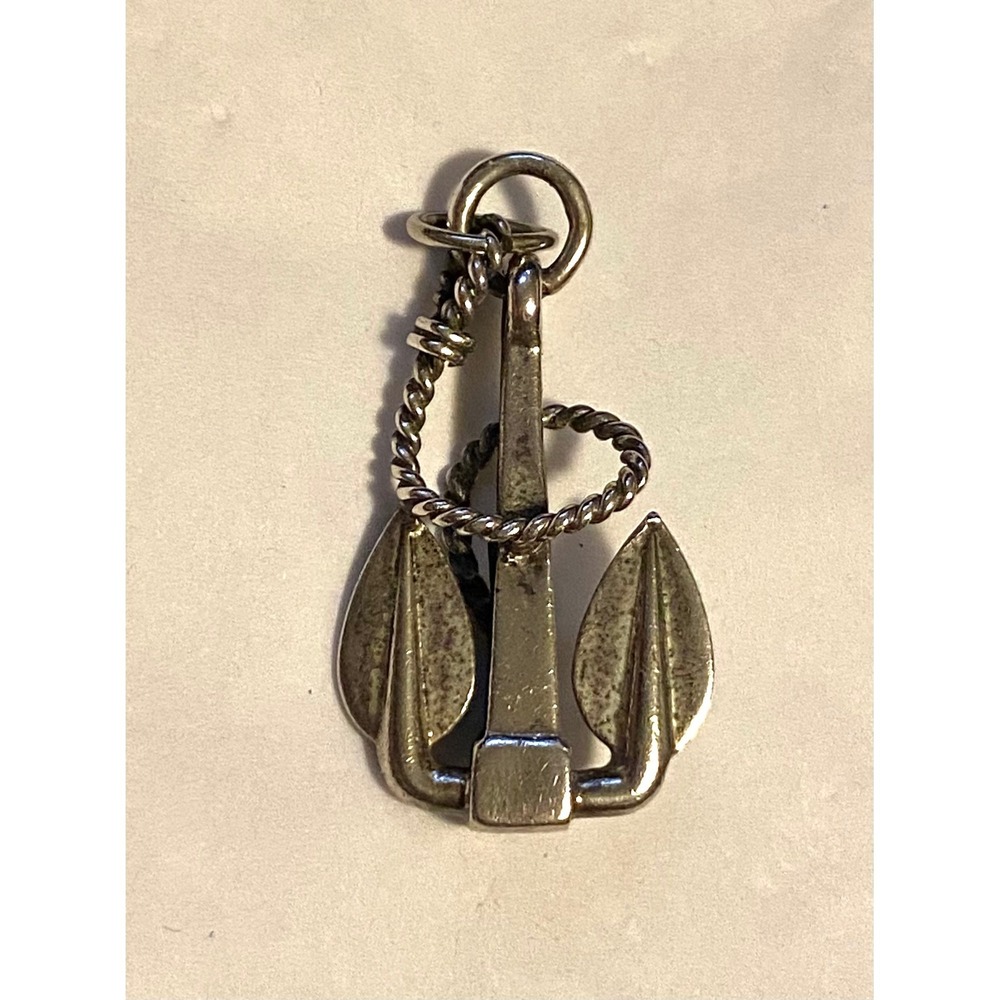 Vintage Beau Sterling Anchor Pendant